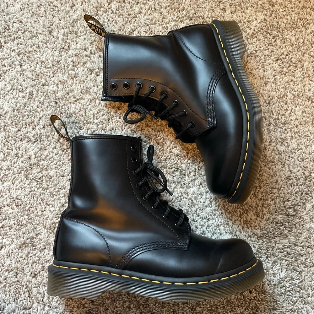 Dr. Martens 1460 Black Leather Boots - Picture 3 of 7